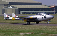 G-VTII @ BOH - D.H 115 Vampire T.11 (G-VTII) - by Les Rickman