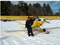 N1559P - Nicatous Lake and Supercub on Skis-Fernandez - by Bob Crawford
