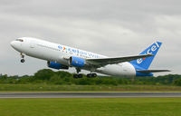G-BNYS @ EGCC - Lift off from 24L. - by Kevin Murphy
