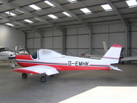 G-EMHK @ EGBT - Bo209 Monsun, freshly painted, note canopy masking