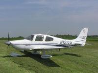 N151CG @ EGBT - Cirrus parked on the airfield at Turweston