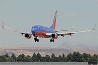 N419WN @ LAS - Southwest Airlines N419WN arriving on RWY 25L.