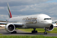 A6-EBB @ EGCC - Passing the viewing mound. - by Kevin Murphy