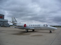 N341CS @ KRFD - Cessna 550 - by Mark Pasqualino