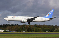 G-OXLA @ BOH - Boeing 737 81Q - by Les Rickman