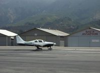 N2533K @ SZP - 2006 Lancair LC-41-550FG COLUMBIA 400,  twin turbo twin intercooled Continental TSIO-550-G 310 Hp, FADEC, positioning for takeoff Rwy 22 - by Doug Robertson