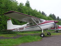 G-BWWF - Cessna 185 Skywagon at Hinton airfield - by Simon Palmer