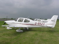 G-SRZO @ EGBT - Cirrus SR20 visiting Turweston - by Simon Palmer