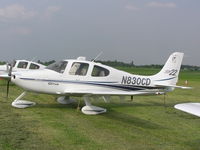 N830CD @ EGBT - Cirrus visiting Turweston - by Simon Palmer