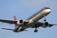 N582NW @ LAX - Northwest Airlines N582NW (FLT NWA303) from Minneapolis St. Paul Int'l (KMSP) on short-final to RWY 24R. - by Dean Heald