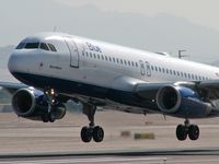 N522JB @ KLAS - jetBlue Airways - 'Blue Ribbon' / 2001 Airbus Industrie A320-232 - by SkyNevada - Brad Campbell