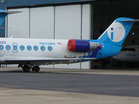 N623BR @ KRFD - CL-600-2B19 - by Mark Pasqualino