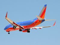 N739GB @ KLAS - Southwest Airlines / 1998 Boeing 737-7H4 / That is the brightest tail-light I've ever seem! It had to have caught the sun at just the right angle. - by SkyNevada - Brad Campbell