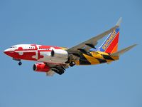 N214WN @ KLAS - Southwest Airlines - 'Maryland' / 2005 Boeing 737-7H4 / Woo-who...I'd been hoping this one would come to town soon! - by SkyNevada - Brad Campbell