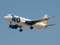 N498UA @ KLAS - Ted Airlines / 2002 Airbus A320-232 - by Brad Campbell