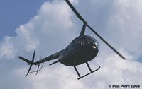 N9WU @ FKN - Late in the day, and a Black R-44 comes in