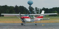 N6397F @ DAN - 1975 Cessna 182P preparing for takeoff from Danville Va. and the Pancake Fly-in. - by Richard T Davis
