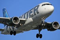 N927FR @ LAX - Frontier Airlines N927FR - Bottlenose Dolphin Flip - (FLT FFT406) from Denver Int'l (KDEN) on final approacg ti RWT 24R,