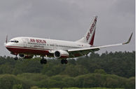D-ABBQ @ BOH - Boeing 737 86N - by Les Rickman
