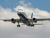 N593JB @ KLAS - jetBlue Airways - 'I Only have Eyes for Blue' / 2004 Airbus A320-232 - by SkyNevada - Brad Campbell