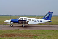 G-CEGA @ OXF - PA-34-200T Seneca II - by Les Rickman