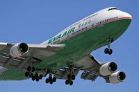 B-16411 @ LAX - Close-up of EVA Air B-16411 on final approach to RWY 24R.