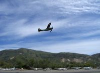 N62364 @ SZP - 1953 Cessna 305A as US Army L-19A BIRD DOG, Continental E-225 225 Hp, takeoff on Runway 22 for missing man tribute flight - by Doug Robertson