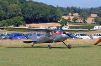 G-AKTS @ EGHP - Cessna 120 - by Les Rickman