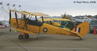 N6463 @ LFI - Pretty and bright (unlike the weather) Tigermoth on display - by Paul Perry