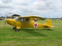 N203SA - Piper Cub modified to take stretcher seen at Keevil - by Simon Palmer