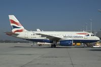 G-EUOD @ MUC - British Airways Airbus A319 waiting for a new load of passengers