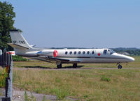 VP-CMS @ BOH - Cessna Citation 560 (G-GRGS) - by Les Rickman
