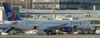 G-FJEB @ EGCC - loading prior to departure