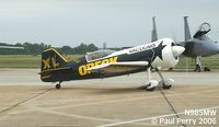 N985MW @ LFI - Frank taxiing back in after his performance
