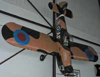 N4991C @ RDG - This little fellow, hanging around (literally!) at the Mid Atlantic Air Museum, is dressed up as an RAF Spitfire. - by Daniel L. Berek