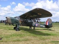 G-ARSL - Camouflaged Auster on a sunnier day at Keevil