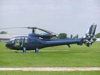 N565F @ EGBK - SA341G Gazelle at Sywell (Northampton) Airport - by Simon Palmer