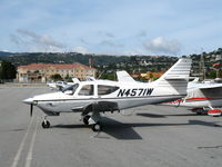 N4571W @ SQL - 1976 Rockwell International 112TC @ San Carlos Municipal, CA - by Steve Nation