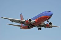 N348SW @ LAX - Southwest Airlines N348SW on final approach to RWY 24R.