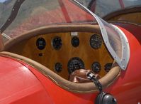 N9032 @ SZP - 1929 Curtiss-Wright TRAVEL AIR 4000, rear cockpit pilot panel, Note: non-sensitive altimeter marked 'HEIGHT', range to 15,000' - by Doug Robertson
