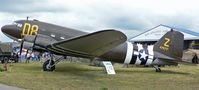 N15SJ @ RDG - This 1944-vintage C-47 appears in the markings of the Normandy invasion. - by Daniel L. Berek