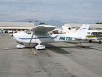 N1870V @ CNO - 1974 Cessna 172M @ Chino Municipal Airport, CA - by Steve Nation