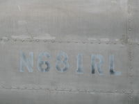 N681RL @ CNO - (close-up of faded registration on stbd side) @ Chino Municipal Airport, CA - by Steve Nation