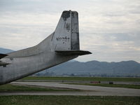 N87DT @ CNO - Military Aircraft Restoration Fairchild C-123K (54-0581) @ Chino Municipal Airport, CA - by Steve Nation