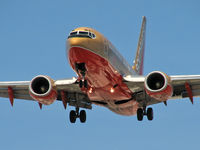 N777QC @ KLAS - Southwest Airlines / 2000 Boeing 737-7H4 / Looks like somebody sprung a leak! - by Brad Campbell