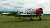 N36 @ RDG - This 1944-vintage SNJ-4 takes five during the 2006 Mid Atlantic Air Museum World War II Weekend. - by Daniel L. Berek