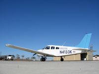 N4133K @ E63 - N4133K on Gila Bend after the SATC color scheme was applied wrong. Sabena-blue was misunderstood for baby blue by the painting company... ;-) - by R.A. van der Does