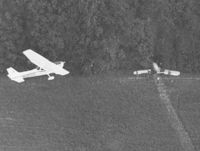 N98326 @ DAN - 1984 Cessna 172P flying over a CAP mock crash in the Spring Garden Va. area in Pittsylvania County Va. Shot from a plane piloted by Col. Rucker Tibbs of Lynchburg Va. in the 80's. - by Richard T Davis