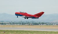 N905DM @ KBJC - Russian Made Mig on Take-Off - JeffCo Open House - by John Little