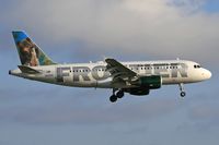 N931FR @ LAX - Frontier Airlines N931FR - Black Bear Cub Jo-Jo - (FLT FFT406) from Denver Int'l (KDEN) on short-final to RWY 24R.